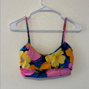Floral Bikini Top‎ - Pink and Yellow